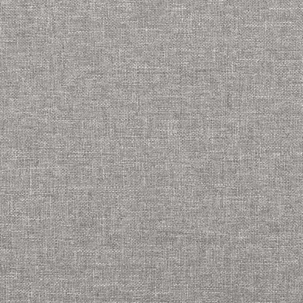 Tête de lit avec oreilles Gris clair 163x23x78/88 cm Tissu Têtes et pieds de lit vidaXL   