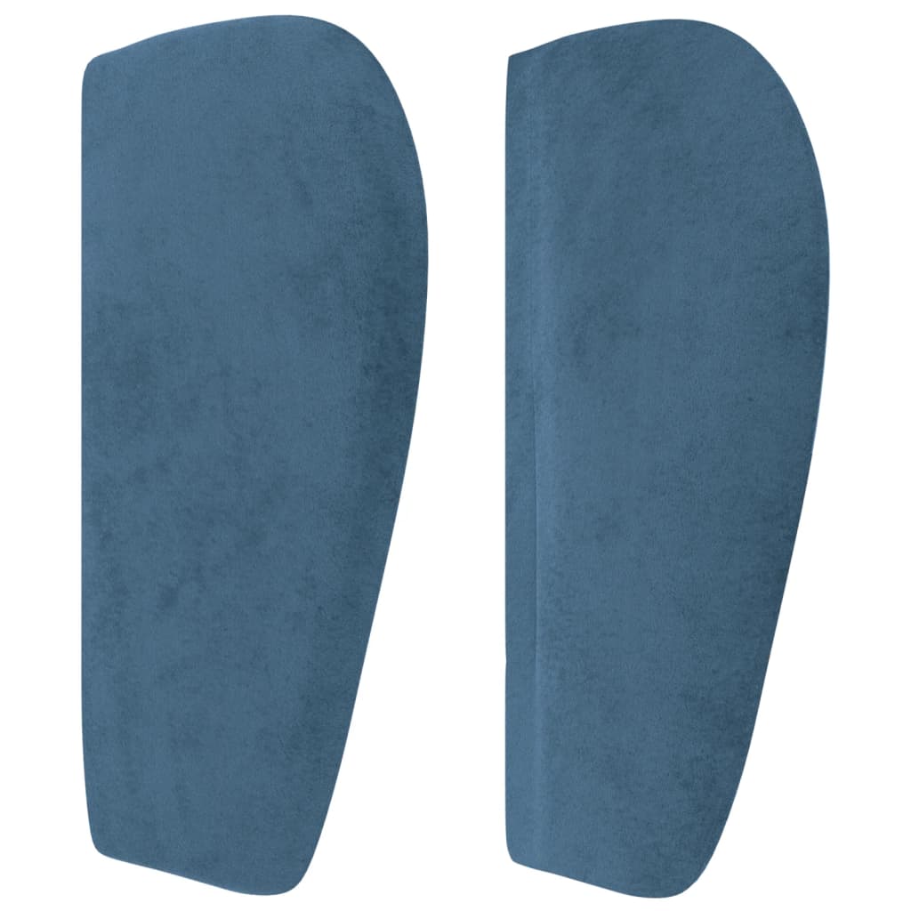 Tête de lit avec oreilles Bleu foncé 83x23x78/88 cm Velours Têtes et pieds de lit vidaXL   