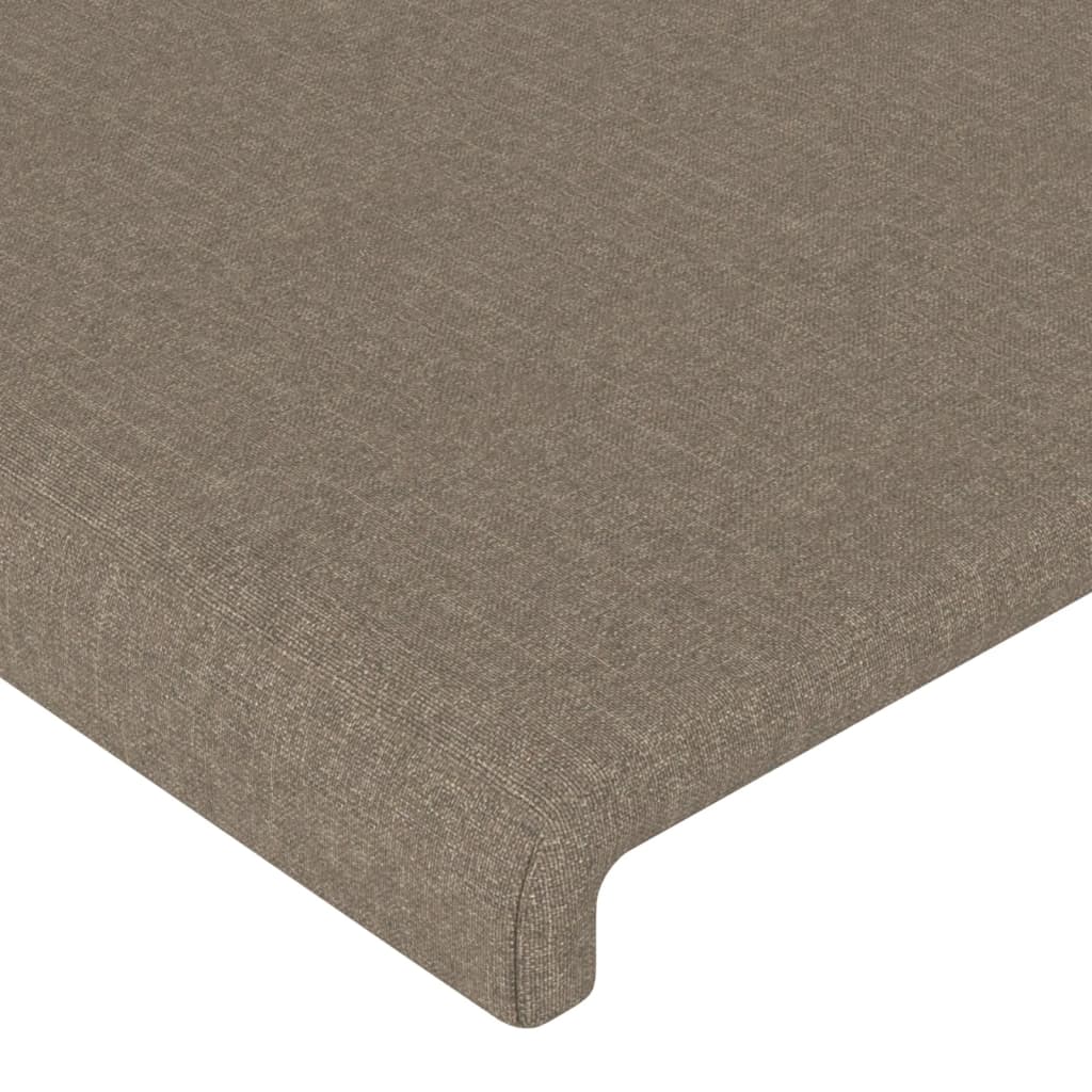 Tête de lit avec oreilles Taupe 83x23x118/128 cm Tissu Têtes et pieds de lit vidaXL   