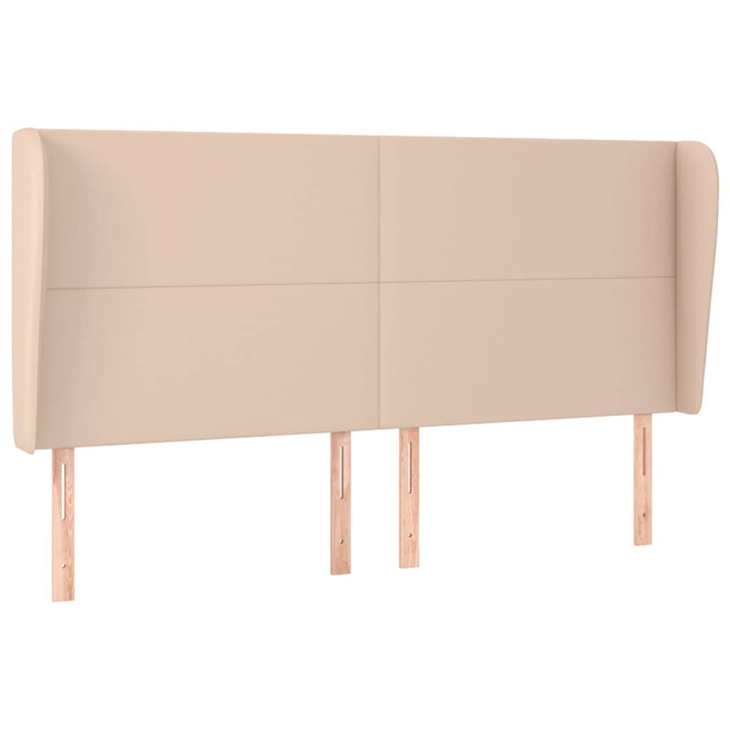 Tête de lit avec oreilles Cappuccino 183x23x118/128 cm Têtes et pieds de lit vidaXL   