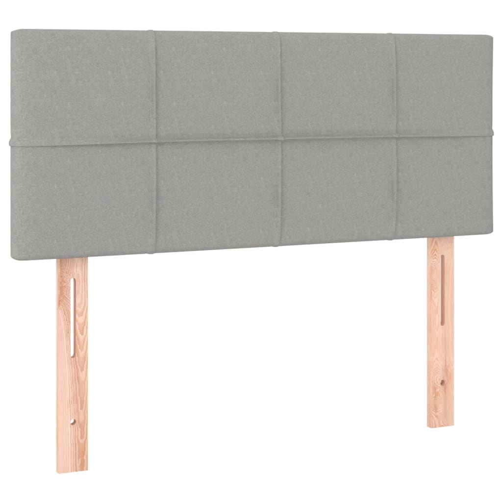 Tête de lit à LED Gris clair 80x5x78/88 cm Tissu Têtes et pieds de lit vidaXL   