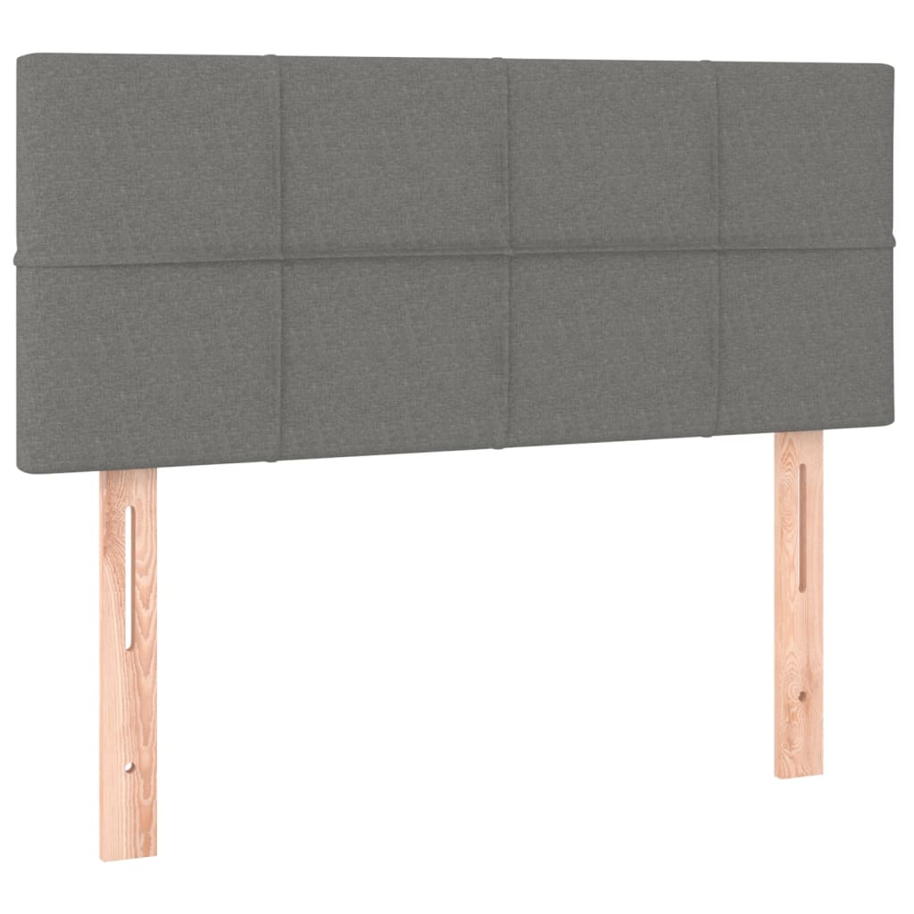 Tête de lit à LED Gris foncé 80x5x78/88 cm Tissu Têtes et pieds de lit vidaXL   