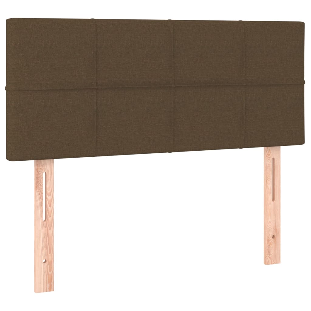 Tête de lit à LED Marron Foncé 80x5x78/88 cm Tissu Têtes et pieds de lit vidaXL   