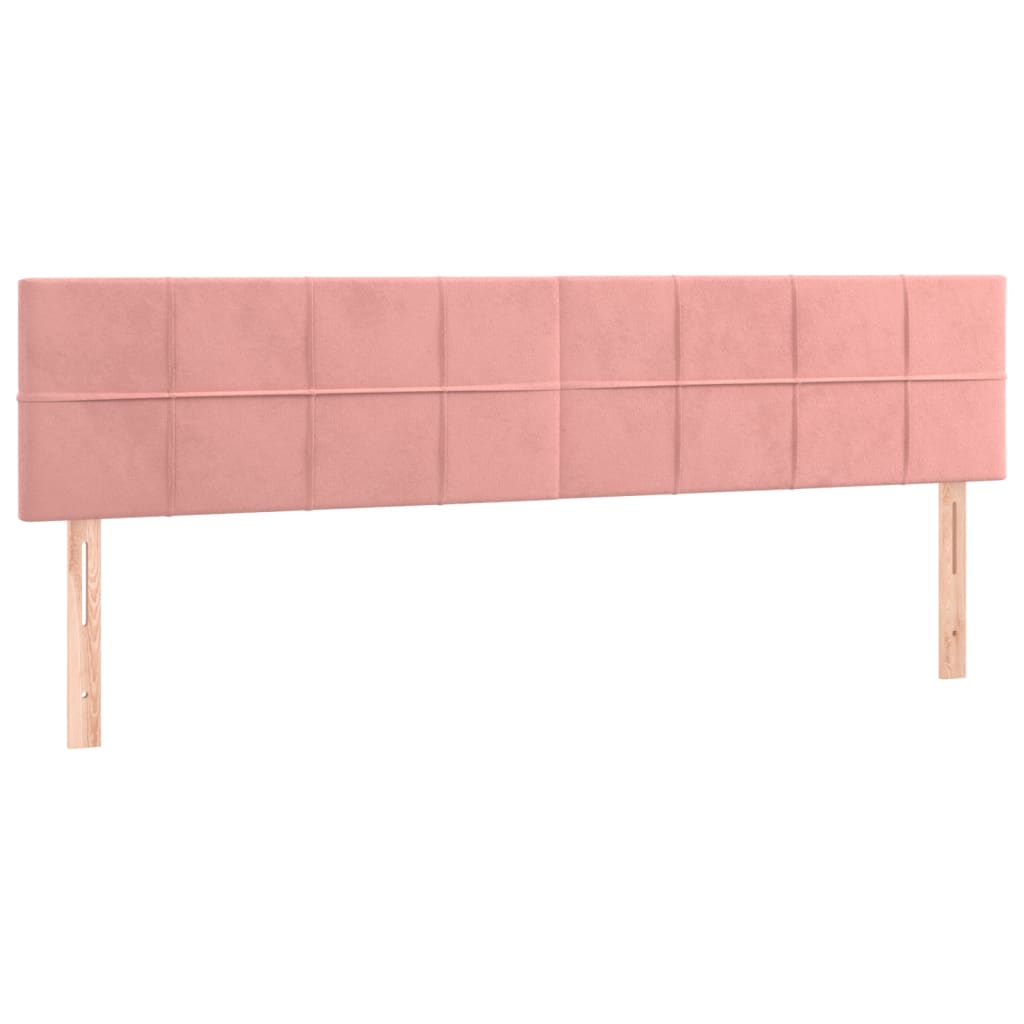 Tête de lit à LED Rose 160x5x78/88 cm Velours Têtes et pieds de lit vidaXL   