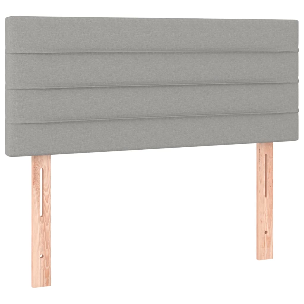 Tête de lit à LED Gris clair 80x5x78/88 cm Tissu Têtes et pieds de lit vidaXL   