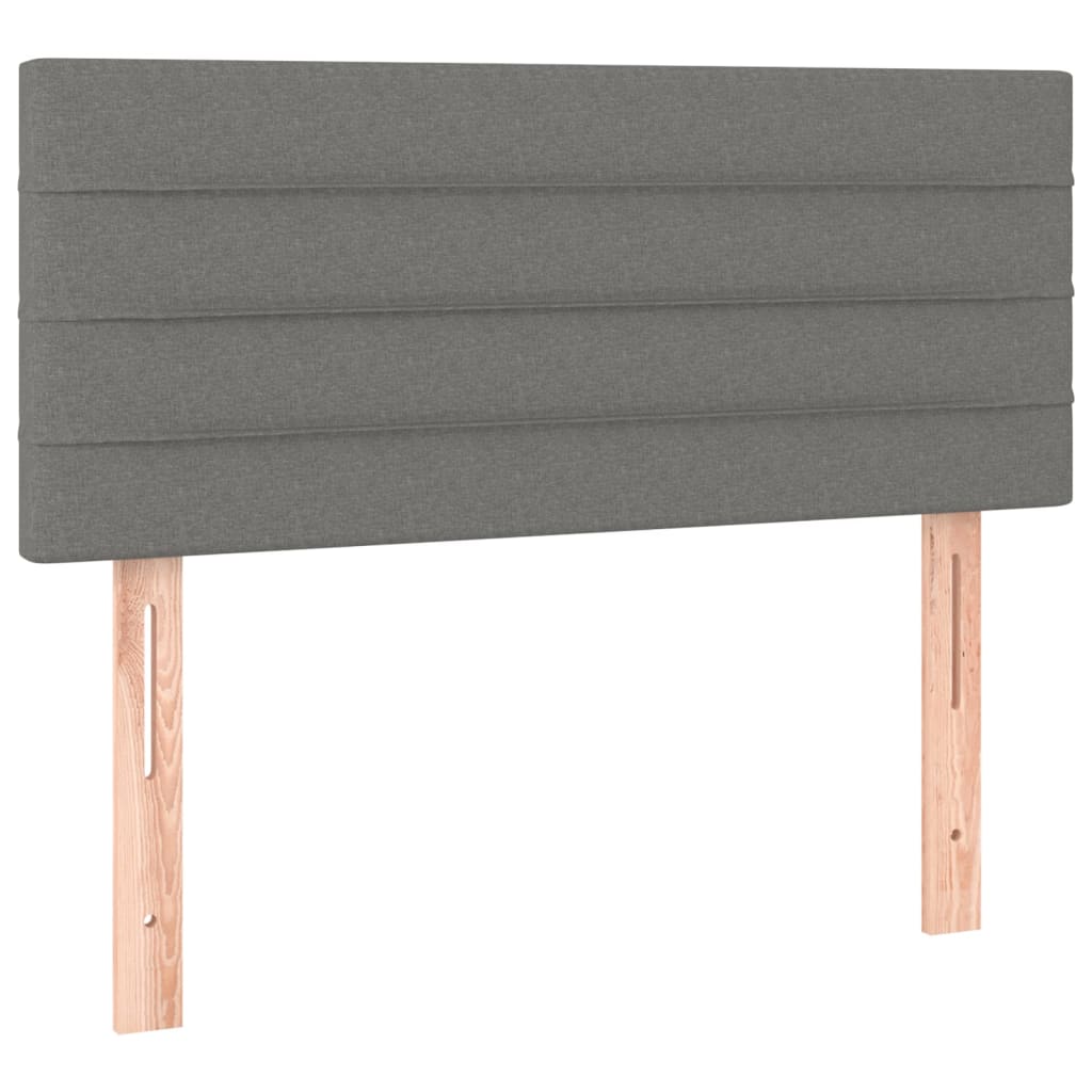 Tête de lit à LED Gris foncé 80x5x78/88 cm Tissu Têtes et pieds de lit vidaXL   