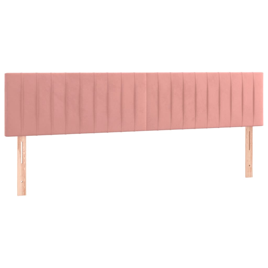 Tête de lit à LED Rose 180x5x78/88 cm Velours Têtes et pieds de lit vidaXL   