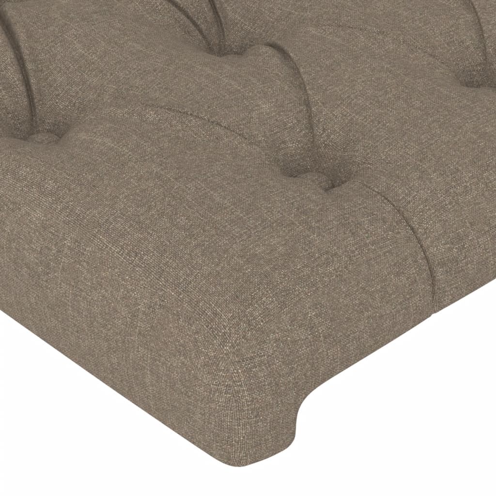 Tête de lit à LED Taupe 160x7x78/88 cm Tissu Têtes et pieds de lit vidaXL   