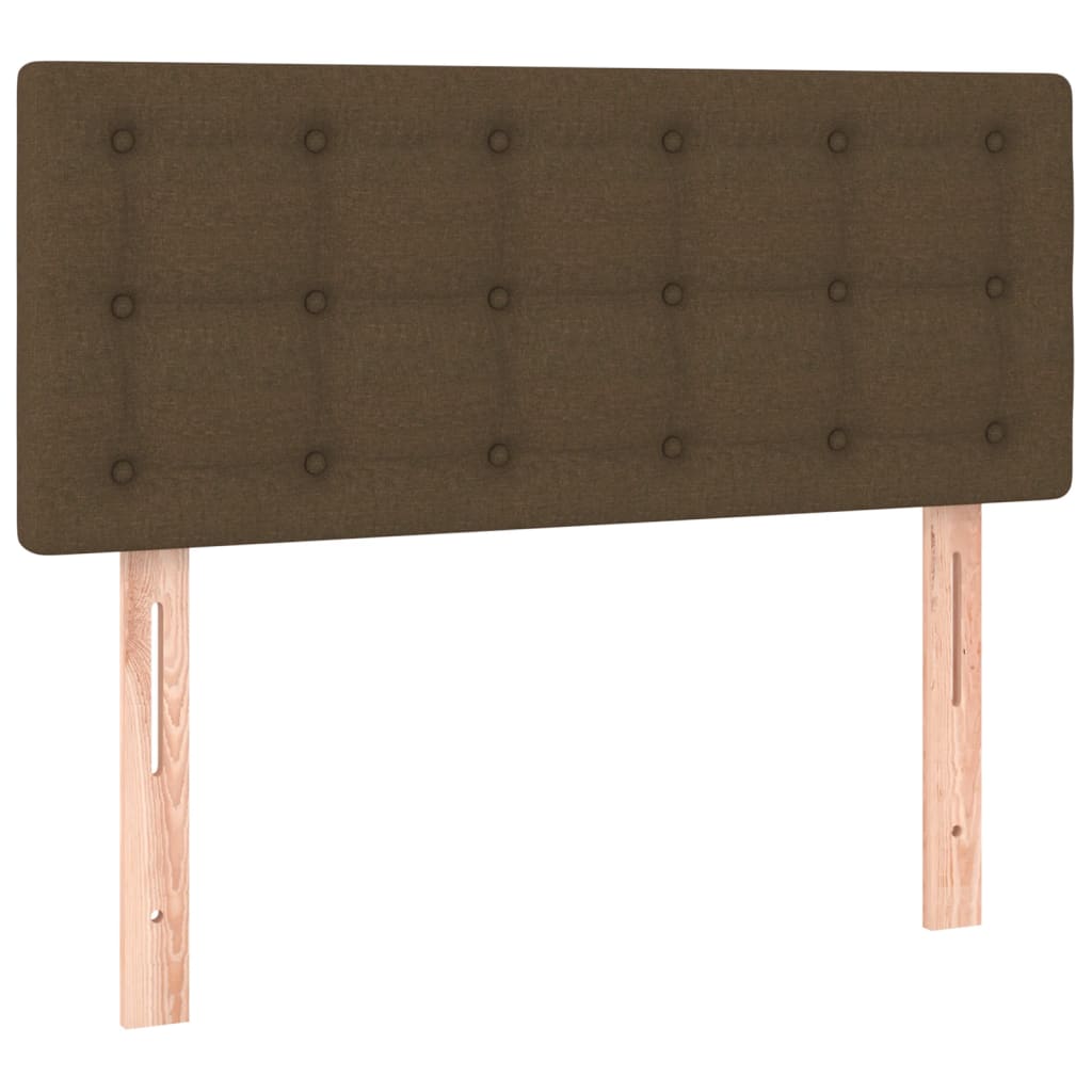 Tête de lit à LED Marron Foncé 80x5x78/88 cm Tissu Têtes et pieds de lit vidaXL   