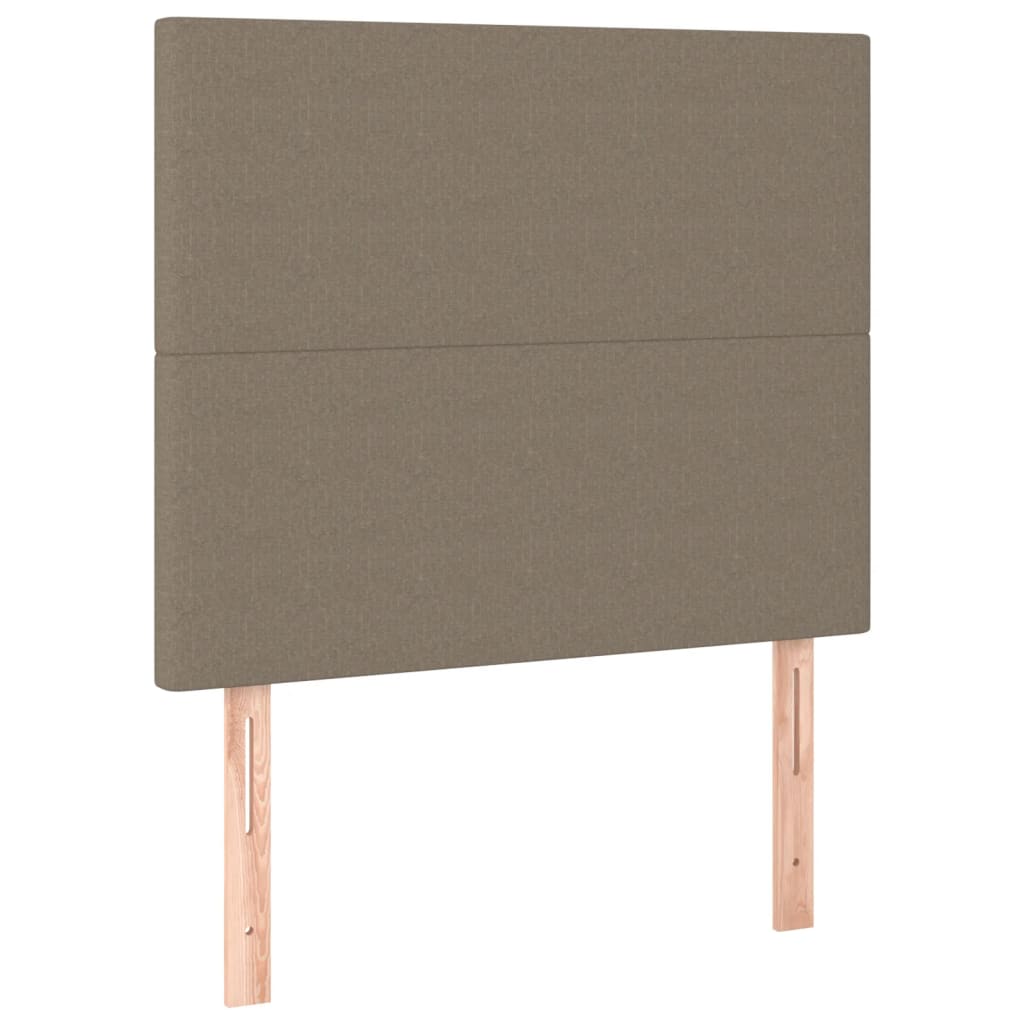 Tête de lit à LED Taupe 80x5x118/128 cm Tissu Têtes et pieds de lit vidaXL   