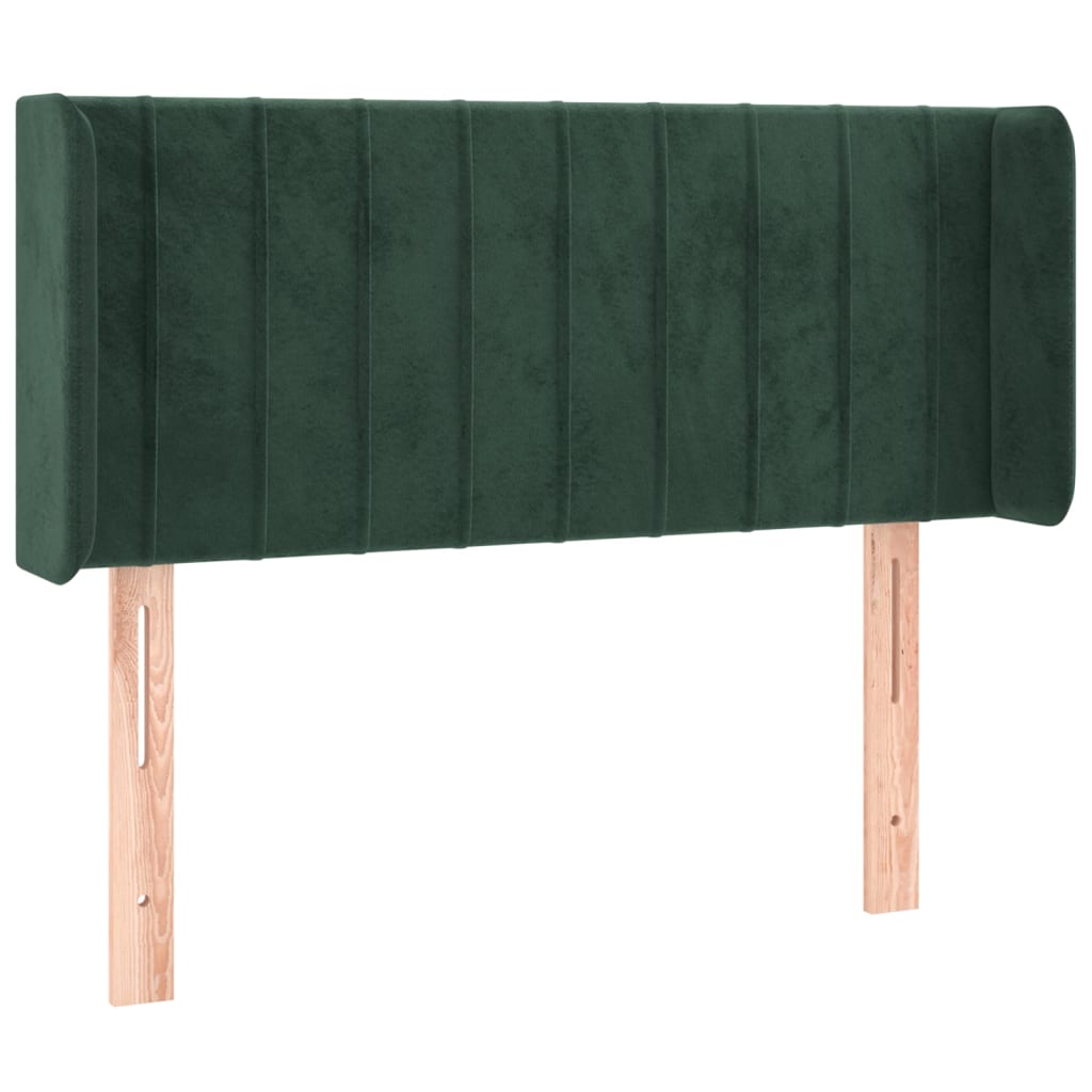 Tête de lit à LED Vert foncé 93x16x78/88 cm Velours Têtes et pieds de lit vidaXL   