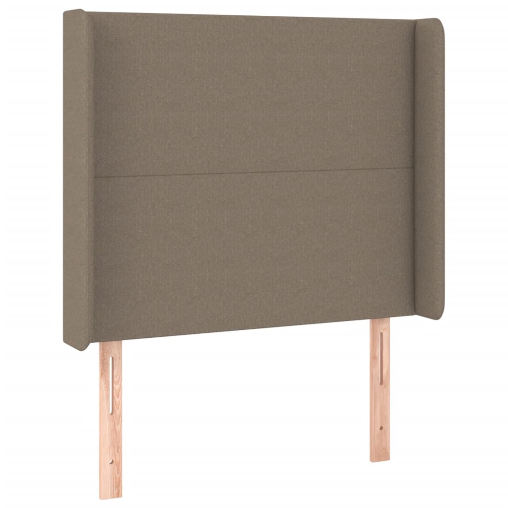 Tête de lit à LED Taupe 83x16x118/128 cm Tissu Têtes et pieds de lit vidaXL   