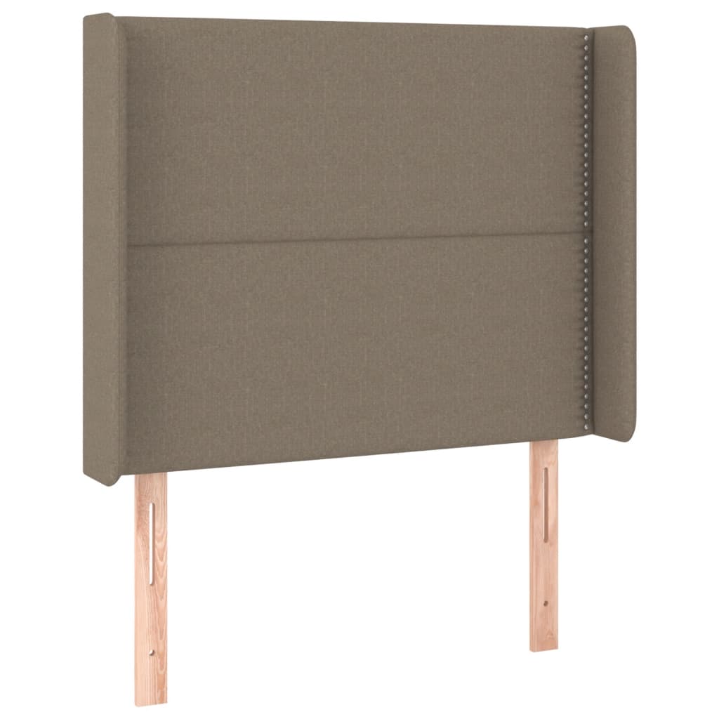 Tête de lit à LED Taupe 93x16x118/128 cm Tissu Têtes et pieds de lit vidaXL   