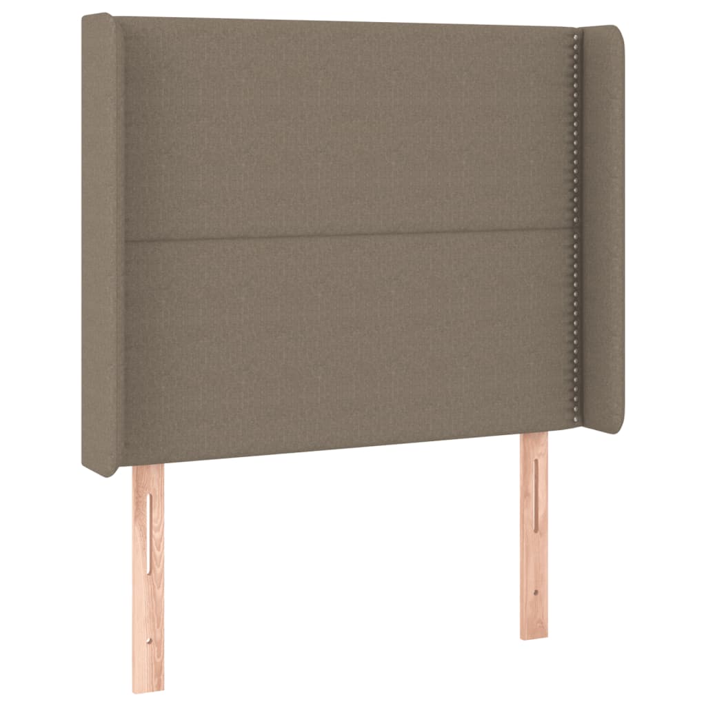 Tête de lit à LED Taupe 103x16x118/128 cm Tissu Têtes et pieds de lit vidaXL   