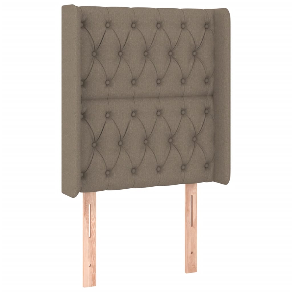 Tête de lit à LED Taupe 83x16x118/128 cm Tissu Têtes et pieds de lit vidaXL   