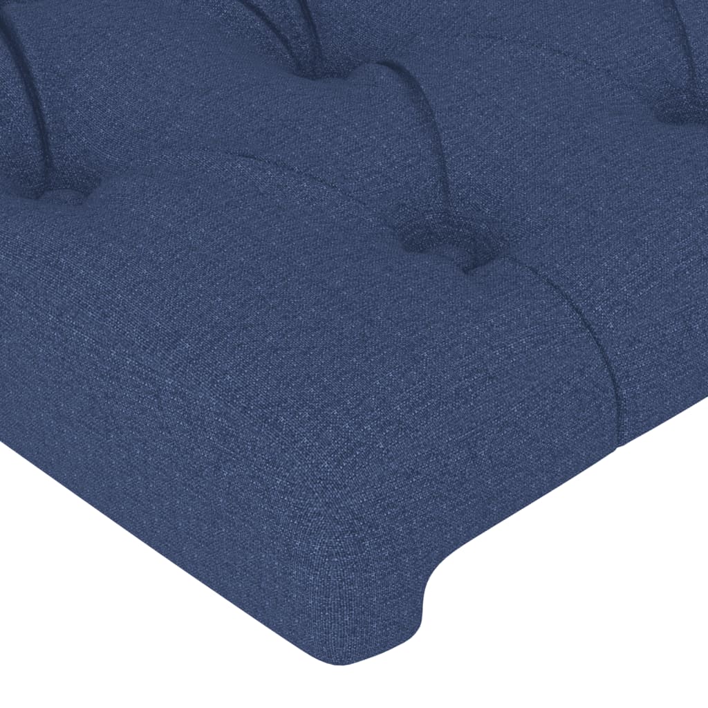 Tête de lit à LED Bleu 83x16x118/128 cm Tissu Têtes et pieds de lit vidaXL   