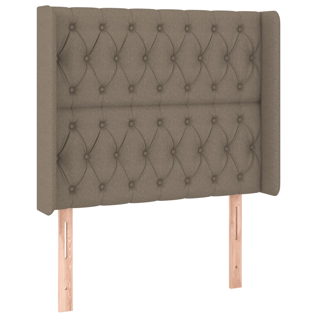 Tête de lit à LED Taupe 93x16x118/128 cm Tissu Têtes et pieds de lit vidaXL   