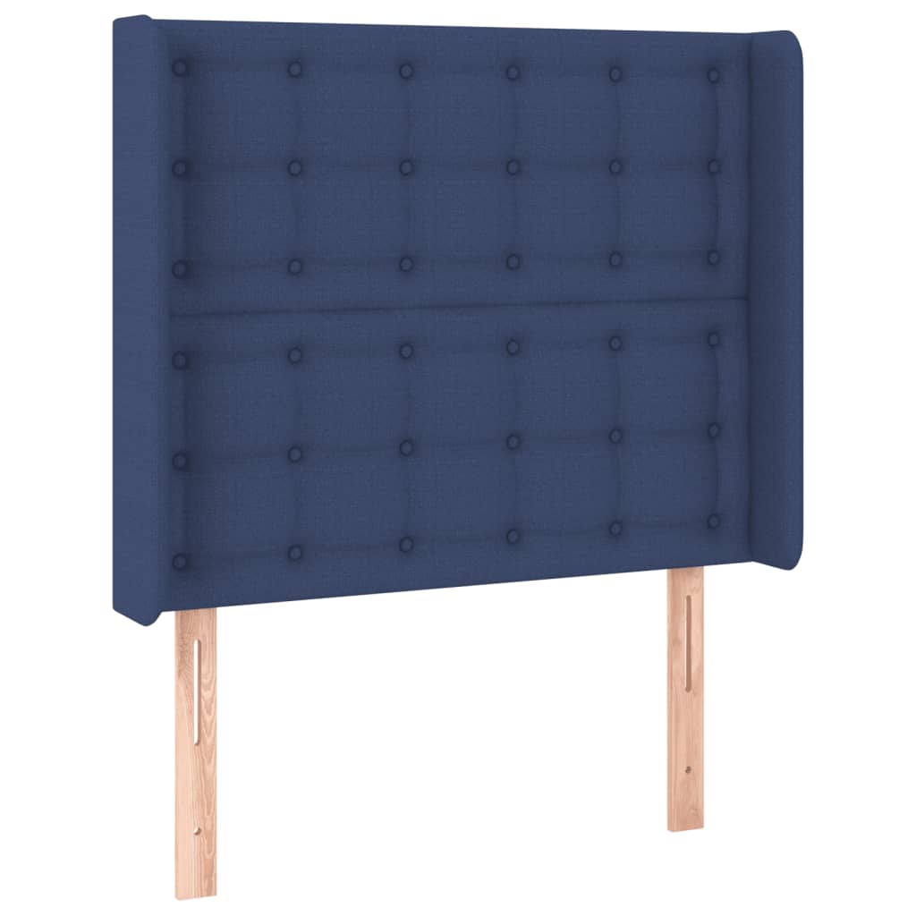 Tête de lit à LED Bleu 83x16x118/128 cm Tissu Têtes et pieds de lit vidaXL   