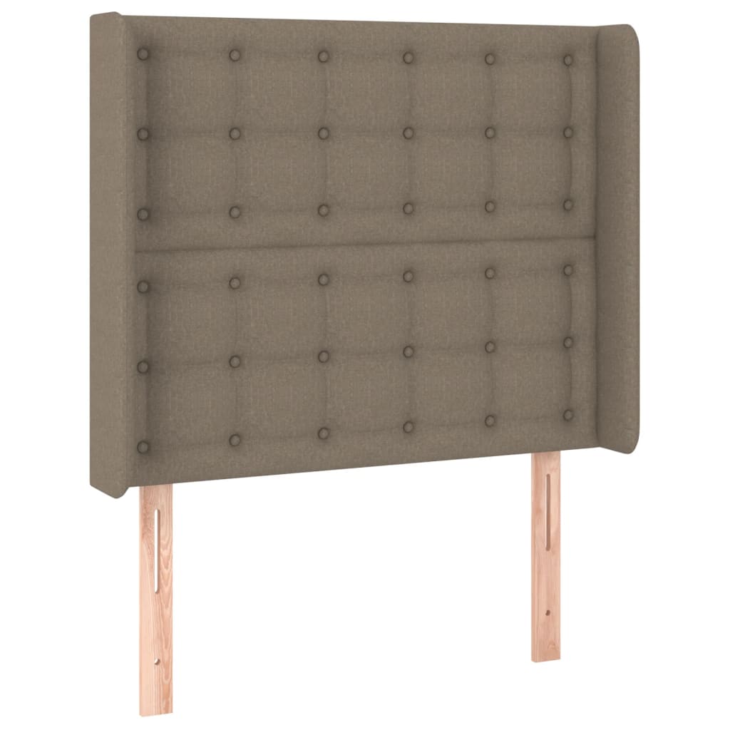 Tête de lit à LED Taupe 93x16x118/128 cm Tissu Têtes et pieds de lit vidaXL   