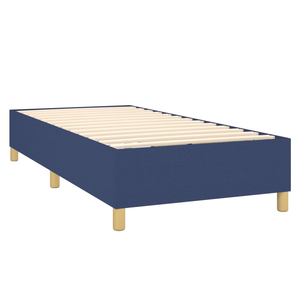 Sommier à lattes de lit avec matelas Bleu 90x190 cm Tissu - Xios Store SNC