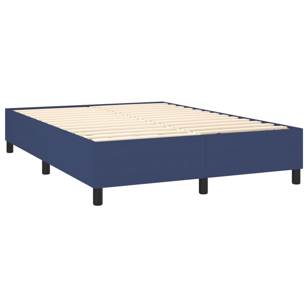 Image Sommier à lattes de lit matelas et LED Bleu 140x200 cm Tissu | Xios Store SNC vidaXL Xios Store SNC