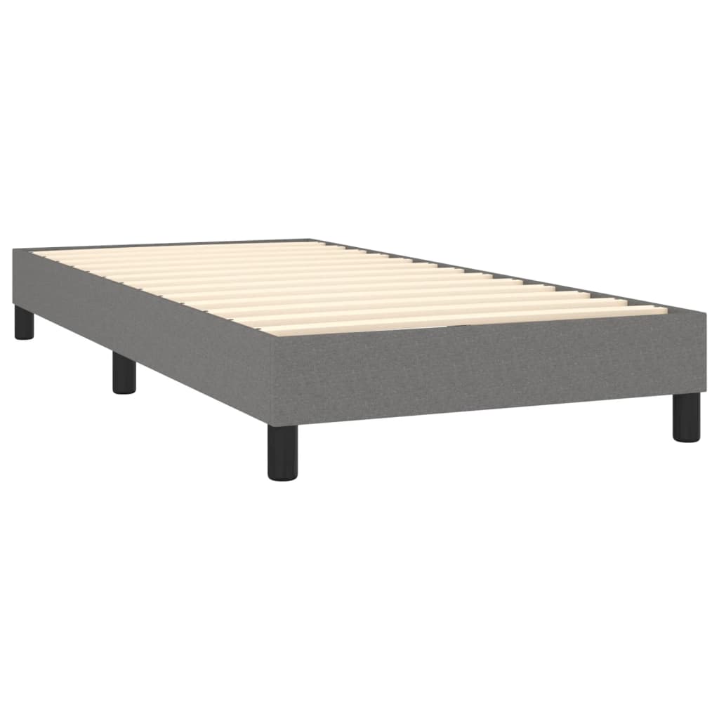 Sommier à lattes de lit avec matelas et LED Gris foncé 80x200cm - Xios Store SNC