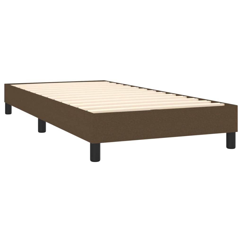 Sommier à lattes de lit et matelas et LED Marron foncé 80x200cm - Xios Store SNC