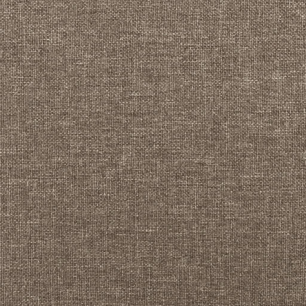 Cadre de lit avec tête de lit Taupe 90x190 cm Tissu Lits & cadres de lit vidaXL   