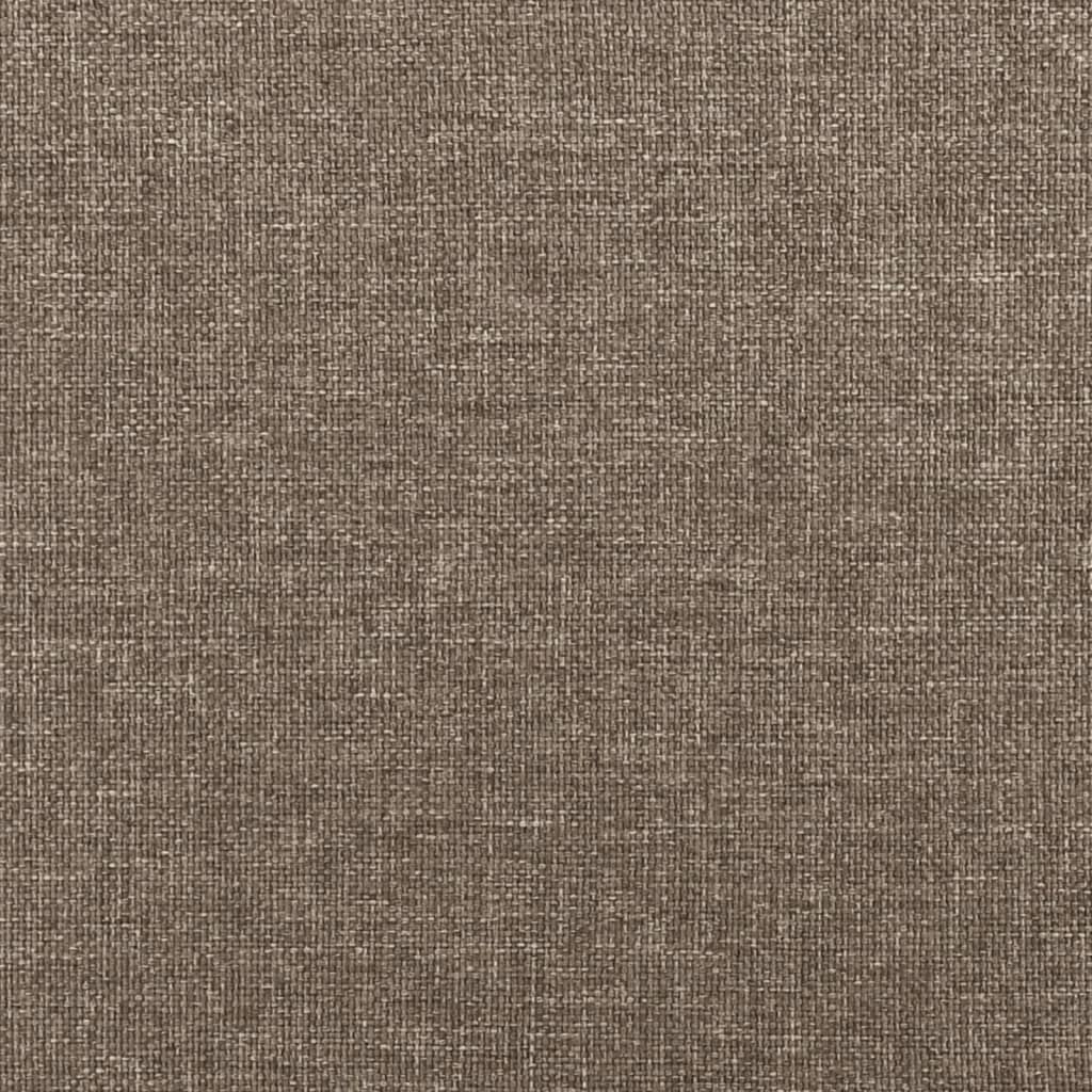 Cadre de lit avec tête de lit Taupe 90x200 cm Tissu Lits & cadres de lit vidaXL   