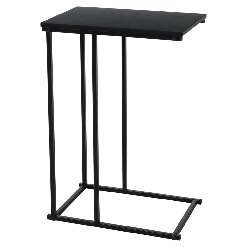 H&S Collection Table d'appoint avec dessus en MDF noir Tables d'appoint H&S Collection   