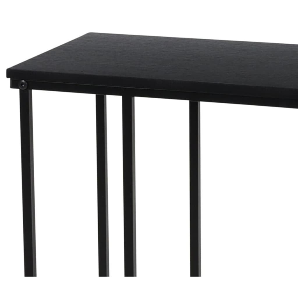 H&S Collection Table d'appoint avec dessus en MDF noir Tables d'appoint H&S Collection   