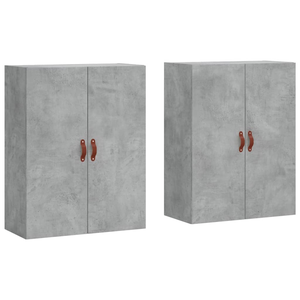 Image Armoires murales 2 pcs gris béton 69,5x34x90 cm | Xios Store SNC vidaXL Xios Store SNC