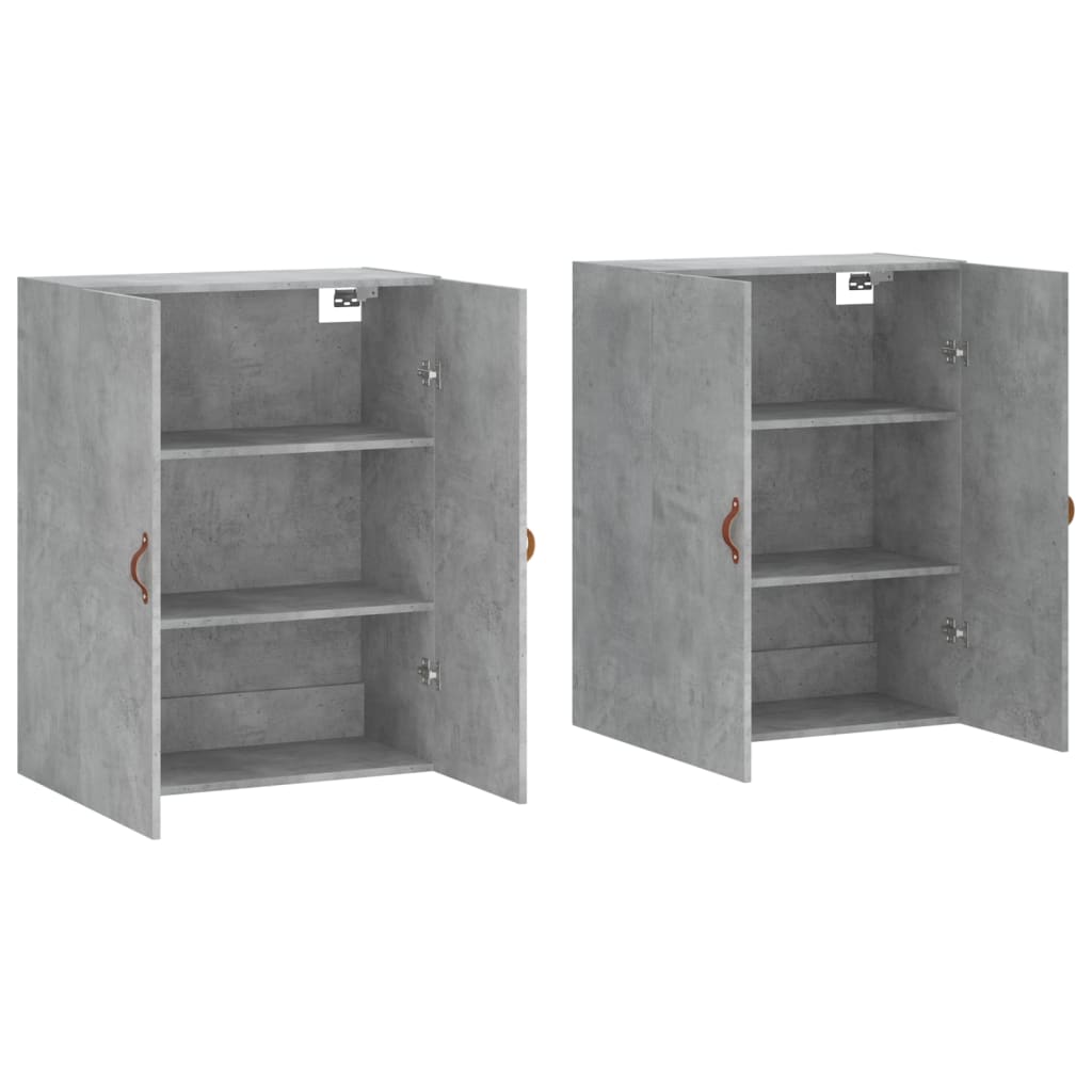 Image Armoires murales 2 pcs gris béton 69,5x34x90 cm | Xios Store SNC vidaXL Xios Store SNC