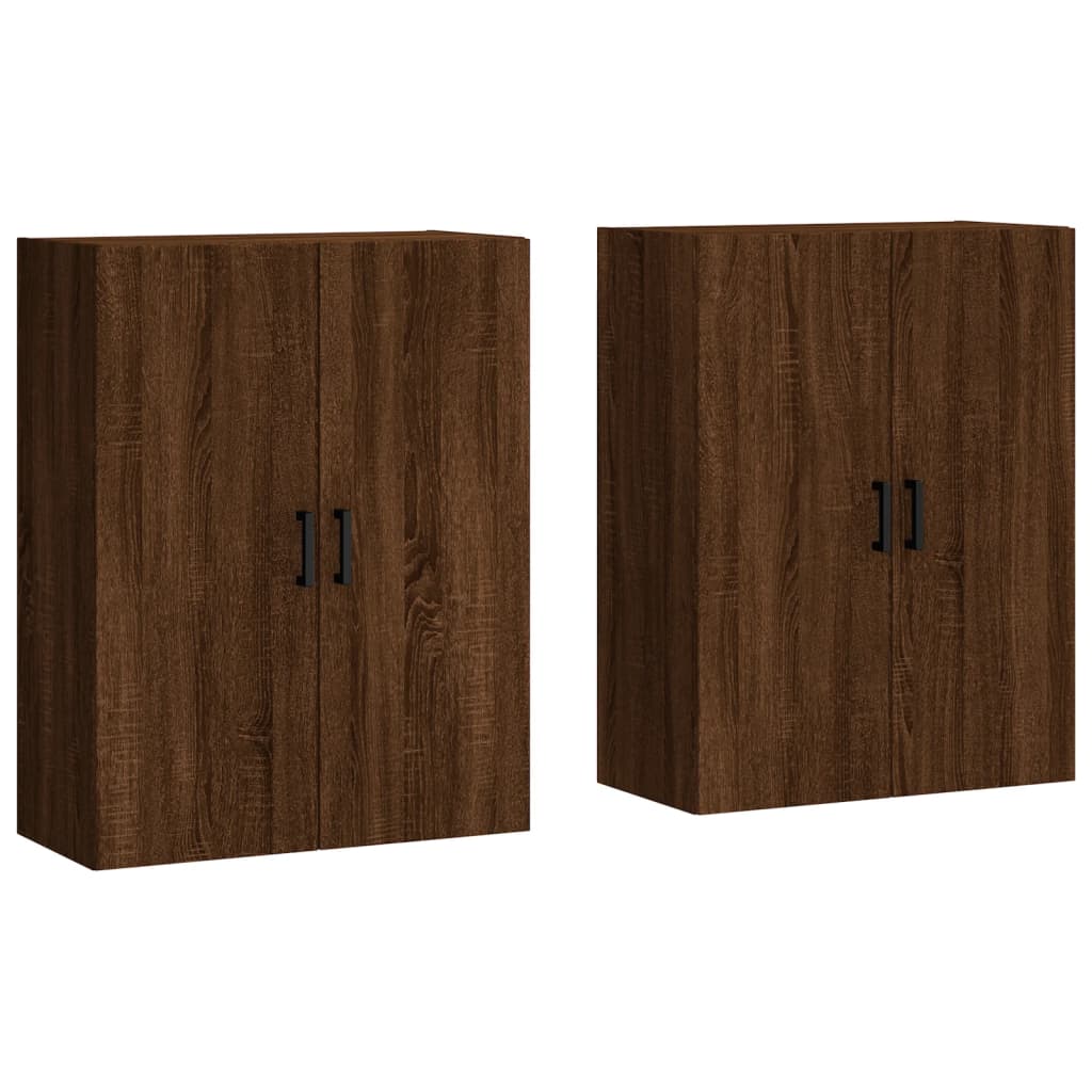 Image Armoires murales 2 pcs chêne marron 69,5x34x90 cm | Xios Store SNC vidaXL Xios Store SNC