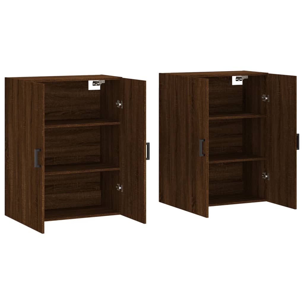 Image Armoires murales 2 pcs chêne marron 69,5x34x90 cm | Xios Store SNC vidaXL Xios Store SNC