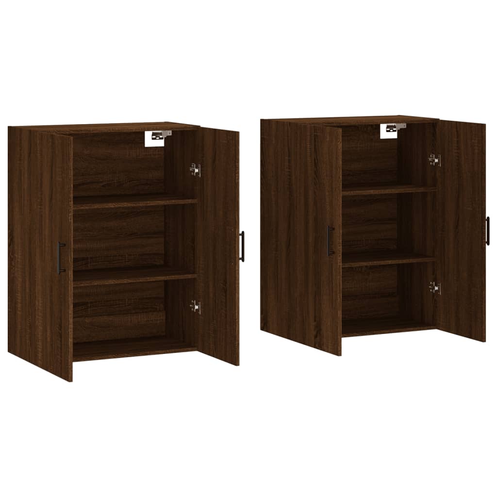 Image Armoires murales 2 pcs chêne marron 69,5x34x90 cm | Xios Store SNC vidaXL Xios Store SNC