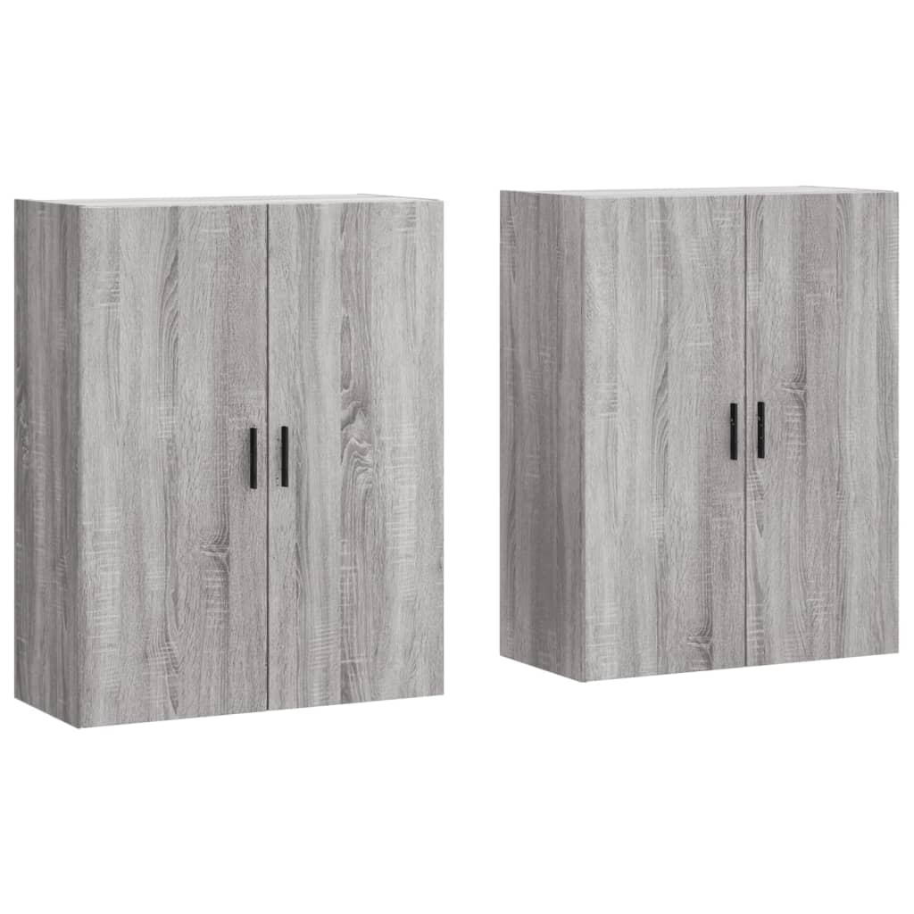 Image Armoires murales 2 pcs sonoma gris 69,5x34x90 cm | Xios Store SNC vidaXL Xios Store SNC