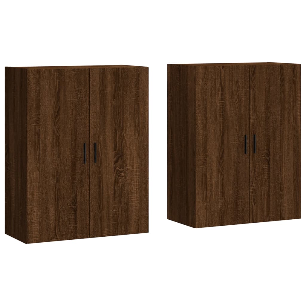 Image Armoires murales 2 pcs chêne marron 69,5x34x90 cm | Xios Store SNC vidaXL Xios Store SNC