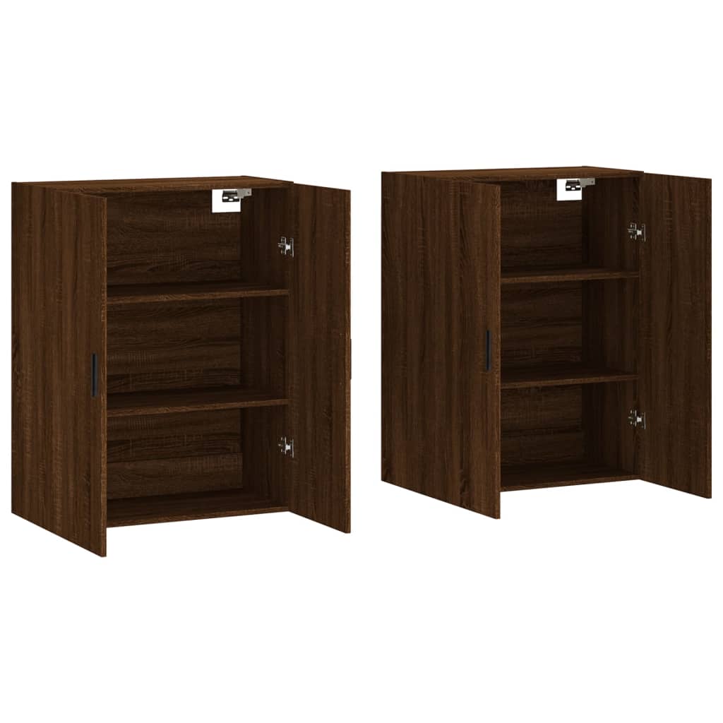 Image Armoires murales 2 pcs chêne marron 69,5x34x90 cm | Xios Store SNC vidaXL Xios Store SNC