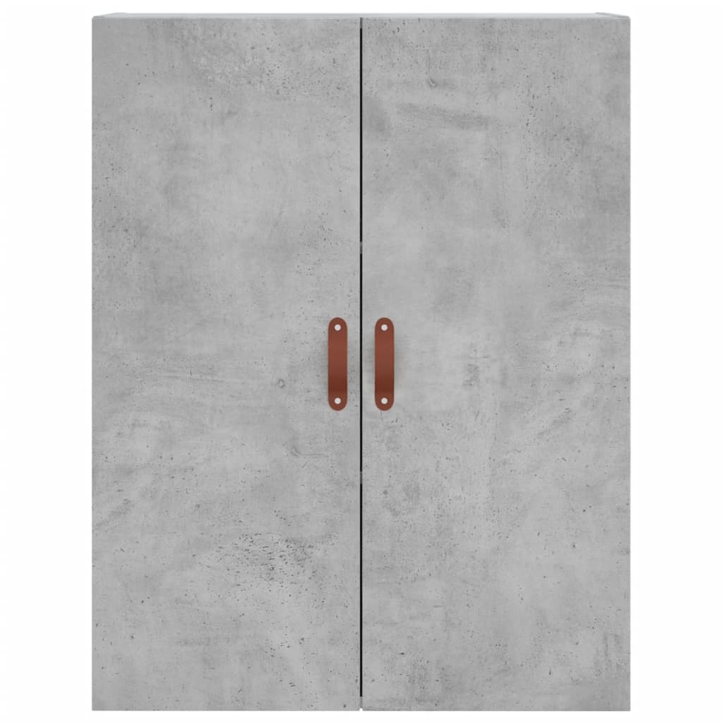 Image Buffet haut Gris béton 69,5x34x180 cm Bois d'ingénierie | Xios Store SNC vidaXL Xios Store SNC