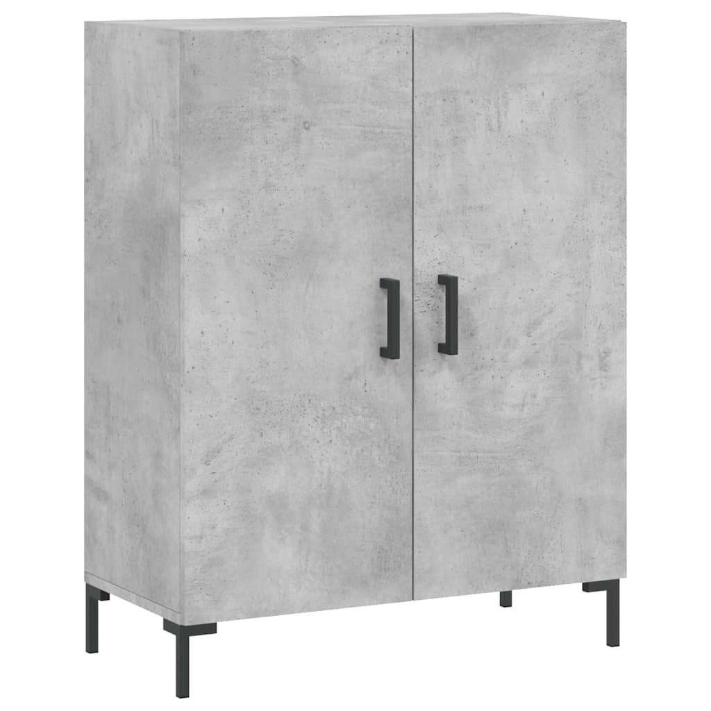 Image Buffet haut Gris béton 69,5x34x180 cm Bois d'ingénierie | Xios Store SNC vidaXL Xios Store SNC