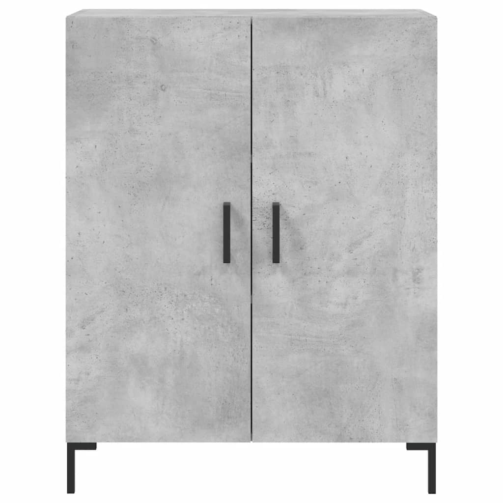 Image Buffet haut Gris béton 69,5x34x180 cm Bois d'ingénierie | Xios Store SNC vidaXL Xios Store SNC