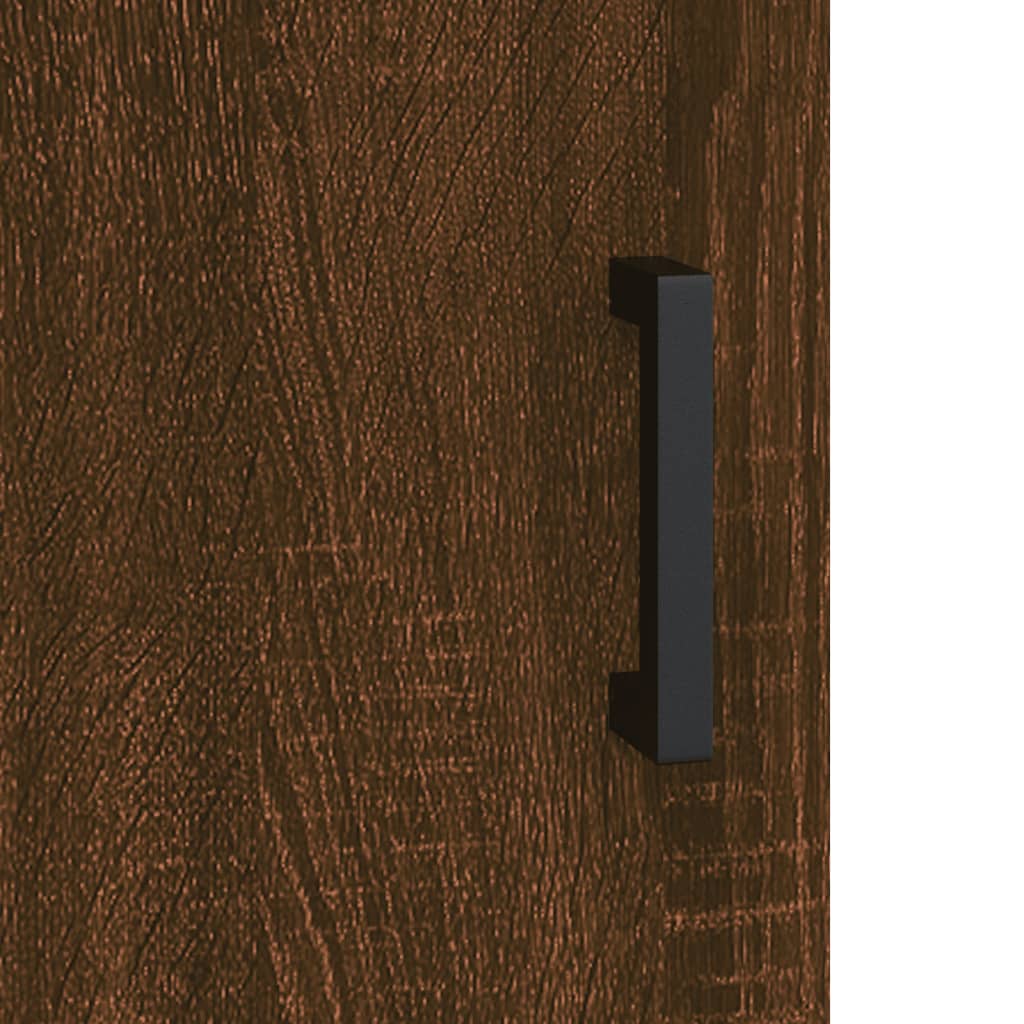 Image Buffet haut Chêne marron 69,5x34x180 cm Bois d'ingénierie | Xios Store SNC vidaXL Xios Store SNC