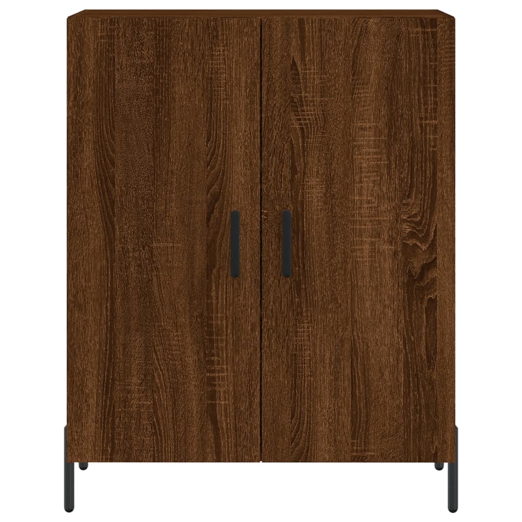 Image Buffet haut Chêne marron 69,5x34x180 cm Bois d'ingénierie | Xios Store SNC vidaXL Xios Store SNC