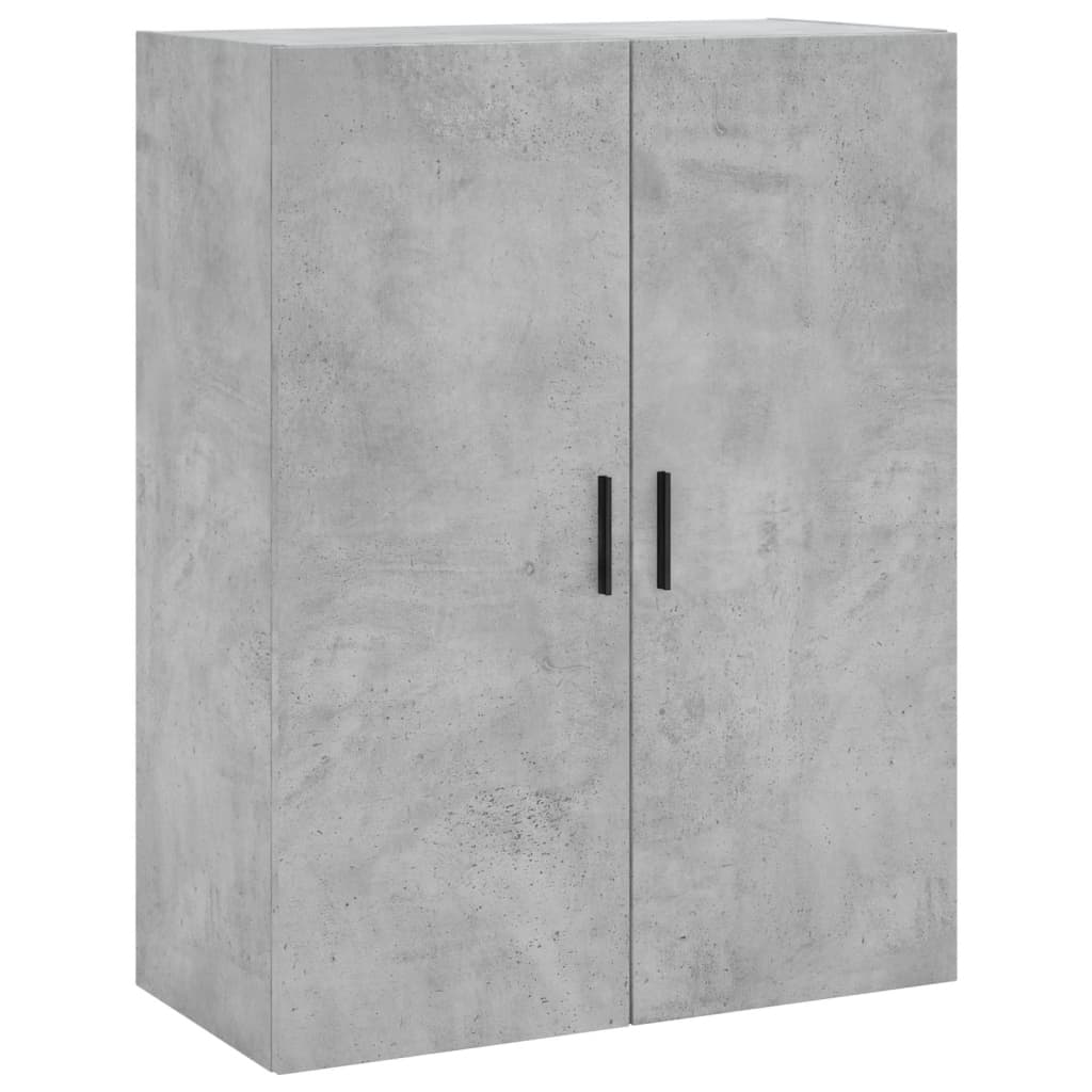 Image Buffet haut Gris béton 69,5x34x180 cm Bois d'ingénierie | Xios Store SNC vidaXL Xios Store SNC