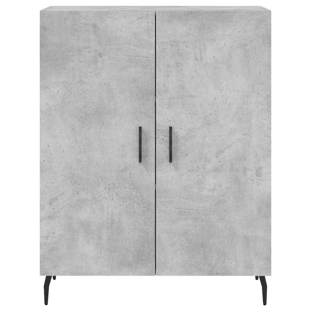 Image Buffet haut Gris béton 69,5x34x180 cm Bois d'ingénierie | Xios Store SNC vidaXL Xios Store SNC