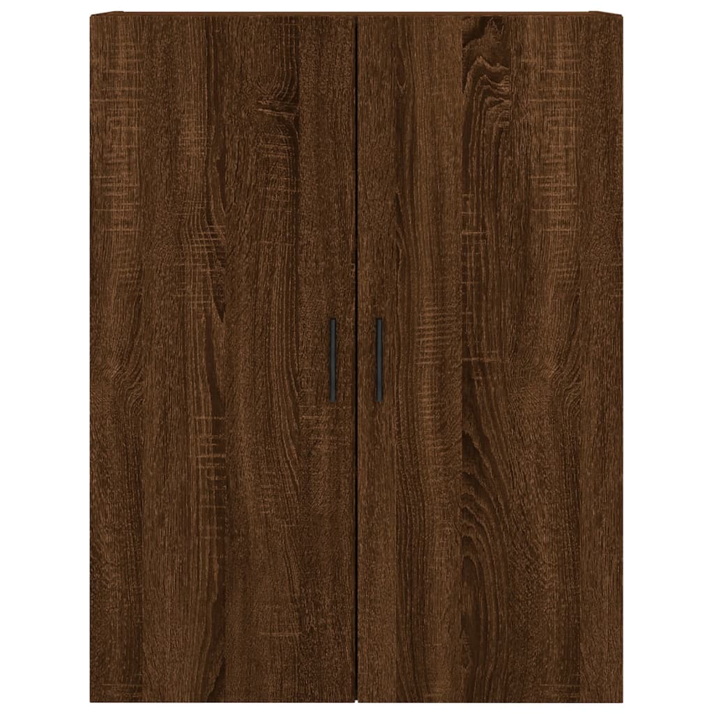 Image Buffet haut Chêne marron 69,5x34x180 cm Bois d'ingénierie | Xios Store SNC vidaXL Xios Store SNC