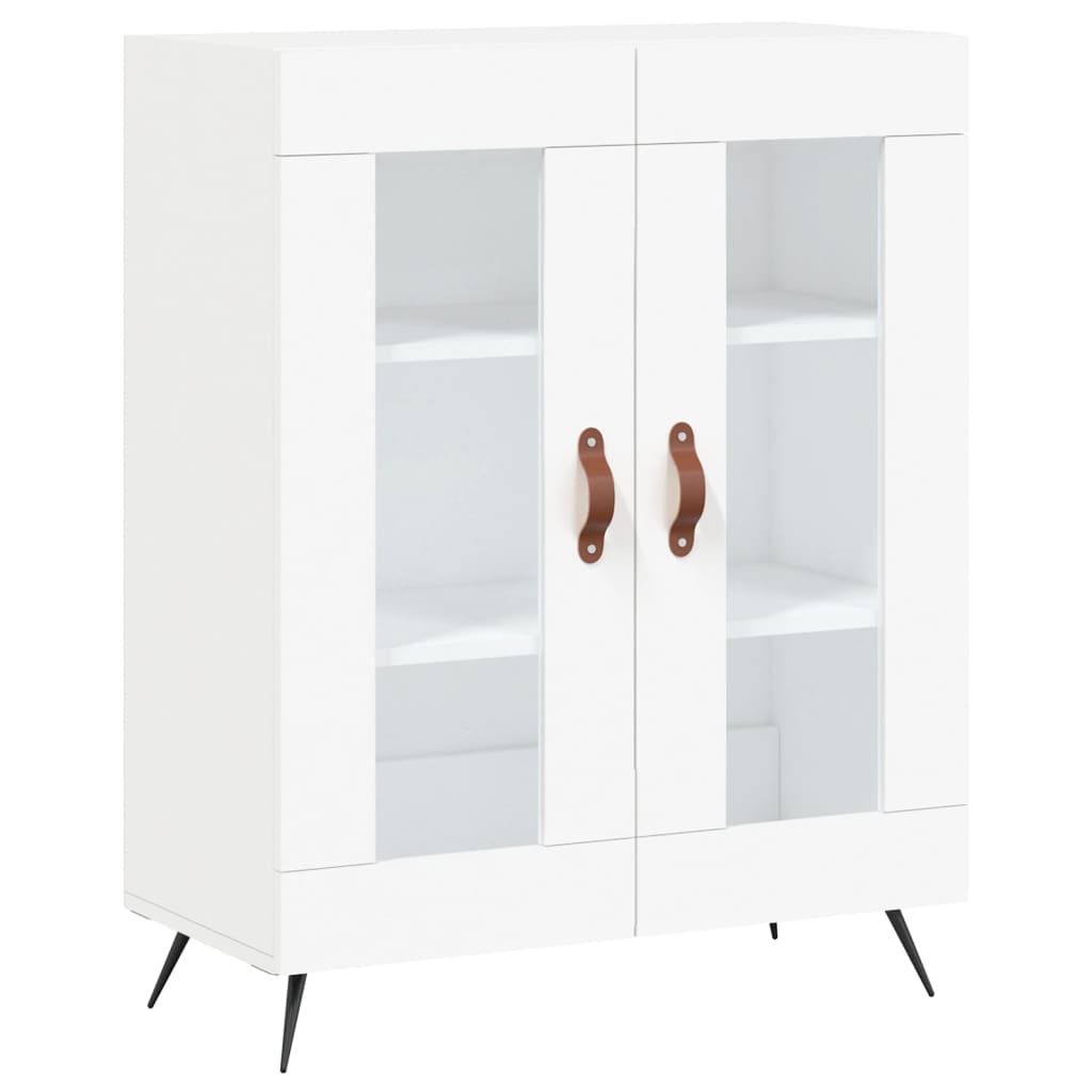 Image Buffet haut Blanc 69,5x34x180 cm Bois d'ingénierie | Xios Store SNC vidaXL Xios Store SNC