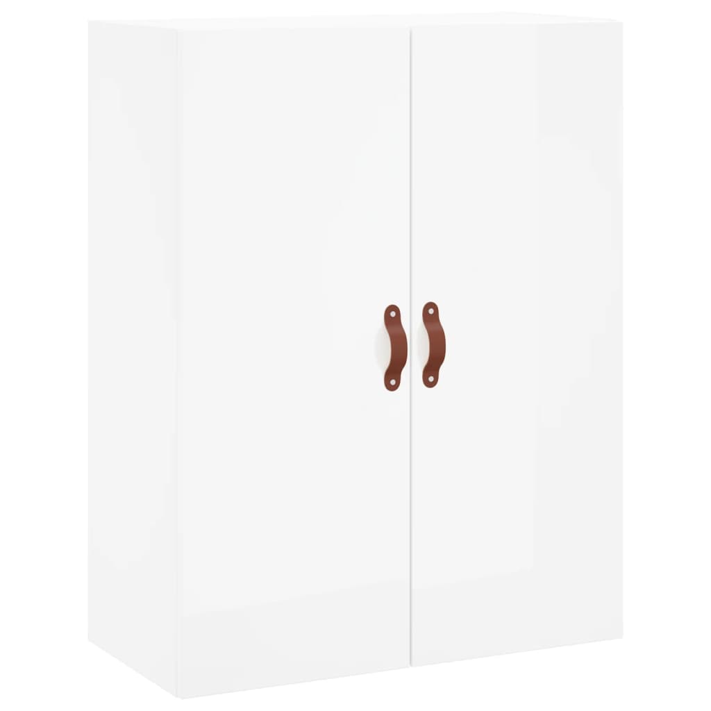 Image Buffet haut Blanc brillant 69,5x34x180 cm Bois d'ingénierie | Xios Store SNC vidaXL Xios Store SNC