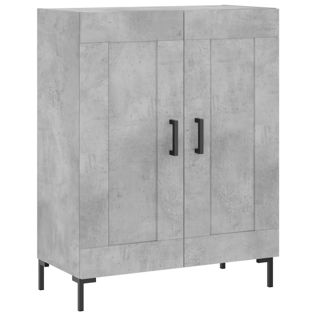 Image Buffet haut Gris béton 69,5x34x180 cm Bois d'ingénierie | Xios Store SNC vidaXL Xios Store SNC